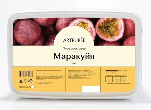 Пюре Artpuree маракуйя 1 кг замороженное